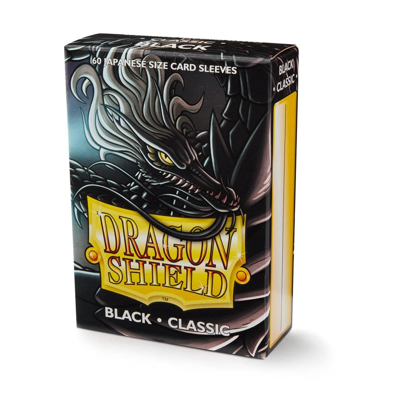 Dragon Shield: Japanese Size 60ct Sleeves - Black (Classic)
