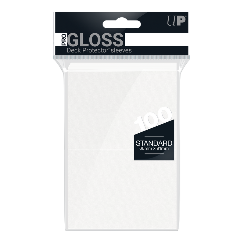 Ultra PRO: Standard 100ct Sleeves - PRO-Gloss (White)