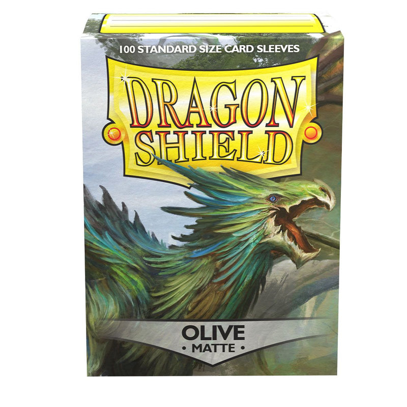 Dragon Shield: Standard 100ct Sleeves - Olive (Matte)