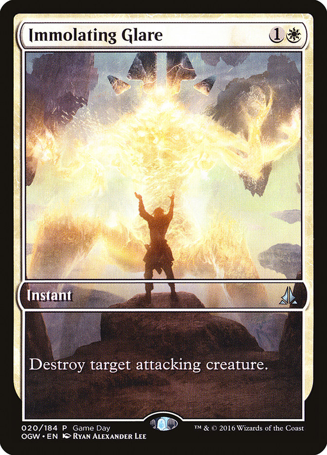 Immolating Glare (Game Day) (Extended) [Oath of the Gatewatch Promos]
