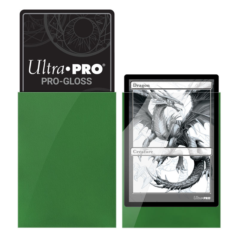 Ultra PRO: Standard 100ct Sleeves - PRO-Gloss (Green)