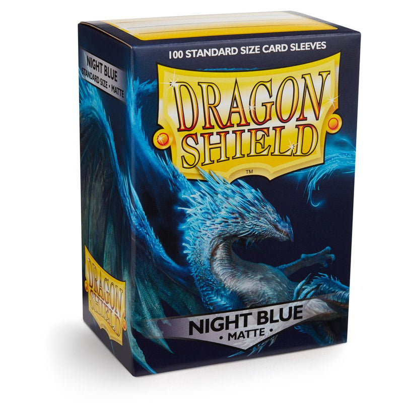 Dragon Shield: Standard 100ct Sleeves - Night Blue Botan (Matte)